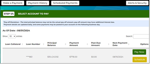 Image showing the dasbhoard of the application.